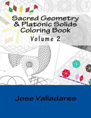 Kniha Sacred Geometry & Platonic Solids Coloring Book Jose Valladares