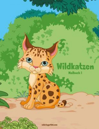 Boek Wildkatzen-Malbuch 1 Nick Snels