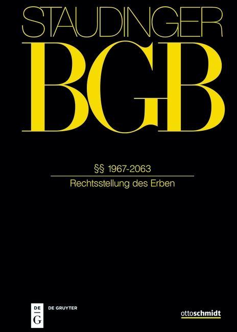 Buch Staudingers Kommentar zum BGB §§ 1967-2063 (Erbrecht) Volker Rieble