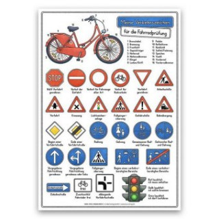 Materiale tipărite Meine Verkehrszeichen für die Fahrradprüfung DINA 3 laminiert E&Z-Verlag GmbH
