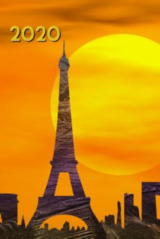 Carte 2020: Agenda semainier 2020 - Calendrier des semaines 2020 - Turquoise pointillé - Paris Tour Eiffel Gabi Siebenhuhner