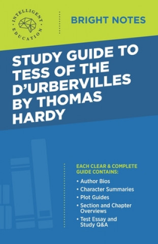 Könyv Study Guide to Tess of d'Urbervilles by Thomas Hardy 