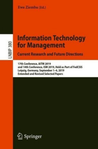 Buch Information Technology for Management: Current Research and Future Directions Ewa Ziemba