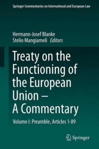Kniha Treaty on the Functioning of the European Union - A Commentary Hermann-Josef Blanke