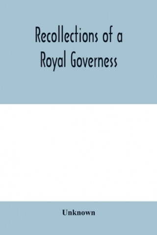 Buch Recollections of a royal governess 