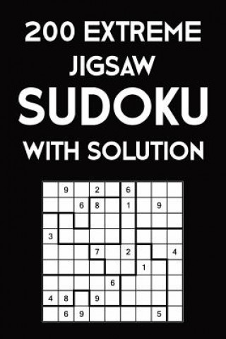 Książka 200 Extreme Jigsaw Sudoku With Solution: 9x9, Puzzle Book, 2 puzzles per page Tewebook Sudoku Puzzle