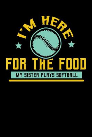 Buch I'm Here For The Food My Sister Plays Softball: 120 Pages I 6x9 I Graph Paper 5x5 I Funny Softball Sport Competition Gifts Funny Notebooks