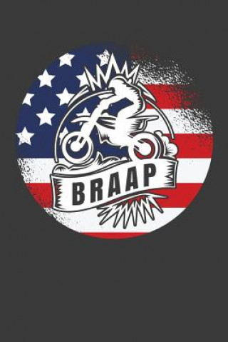 Buch Braap: American Flag Motorcycle Racer Gift Frozen Cactus Designs