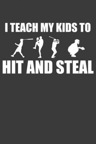 Carte I Teach My Kids To Hit and Steal: Baseball and Softball Coach Gift Frozen Cactus Designs