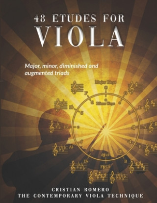 Kniha 48 Etudes for viola: Major, minor, diminished and augmented triads Cristian Romero