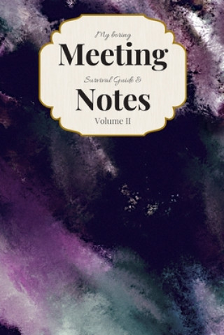 Kniha My Boring Meeting Survival Guide & Notes: 6x9 Meeting Notebook and Puzzle Book Gadfly Books