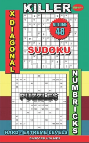 Carte Killer sudoku X diagonal. Numbricks puzzles: Hard - extreme levels Basford Holmes