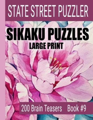 Kniha Sikaku Puzzles: Large Print 200 Brain Teasers Book #9: Fun Filled Puzzles and Solutions for Beginners and Up State Street Puzzlers