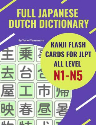 Könyv Full Japanese Dutch Dictionary Kanji Flash Cards for JLPT All Level N1-N5: Easy and quick way to remember complete Kanji for JLPT N5, N4, N3, N2 and N Yohei Yamamoto
