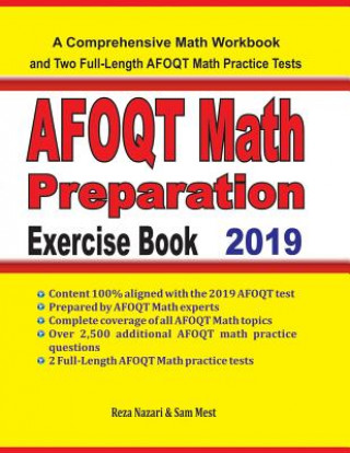 Kniha AFOQT Math Preparation Exercise Book: A Comprehensive Math Workbook and Two Full-Length AFOQT Math Practice Tests Sam Mest