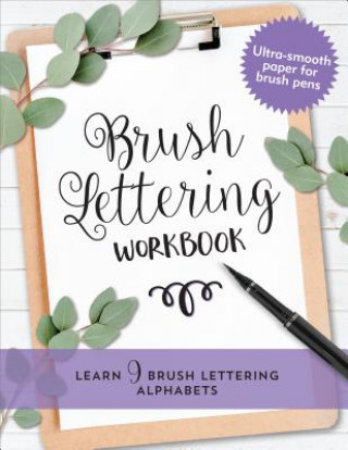 Carte Brush Lettering Workbook Inc Peter Pauper Press