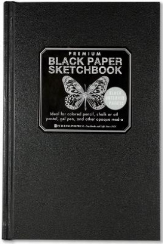 Book Premium Sketchbook Black Paper Inc Peter Pauper Press