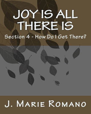 Kniha Joy is All There is: Section 4 - How Do I Get There? J. Marie Romano