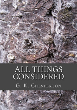 Knjiga All Things Considered G. K. Chesterton