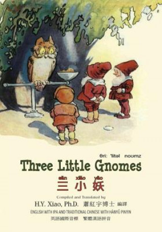 Kniha Three Little Gnomes (Traditional Chinese): 09 Hanyu Pinyin with IPA Paperback B&w Johnny Gruelle