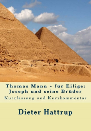 Könyv Thomas Mann - für Eilige: Joseph und seine Brüder: Kurzfassung und Kurzkommentar Dieter Hattrup