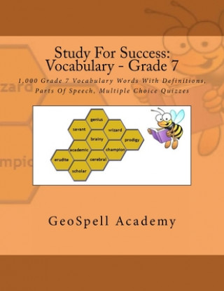 Knjiga Study For Success: Vocabulary - Grade 7: 1,000 Grade 7 Vocabulary Words With Definitions, Parts Of Speech, Multiple Choice Quizzes Vijay Reddy