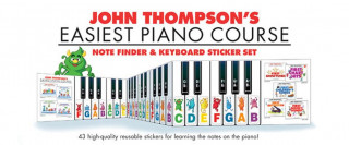 Hra/Hračka Note Finder & Keyboard Sticker Set: John Thompson's Easiest Piano Course Hal Leonard Corp