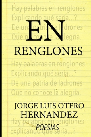 Knjiga En Renglones Jorge Luis Otero Hernandez