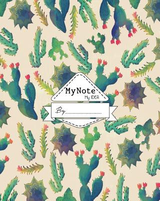 Knjiga My Note My Idea: 8 x 10, 110 pages: A Green Cactus Mimic Journals