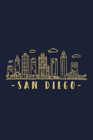 Kniha San Diego Skyline: San Diego travel inspired design. City of California, sights and history. Skyline and Cityscape. Dave's City Skyline Essentials