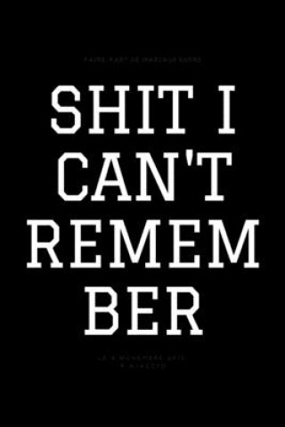 Buch Shit i can't remember Star Note Books