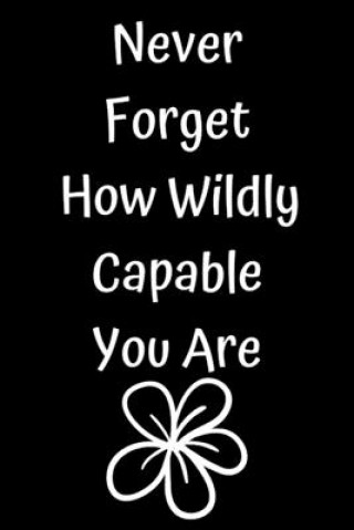 Libro Never Forget How Wildly Capable You Are Star Note Book