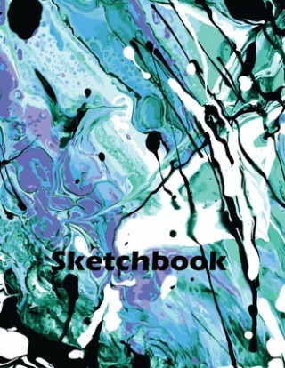 Kniha Sketchbook: Activity Sketch Book Watercolor Abstract Painting Instruction Large 8.5 x 11 Inches with 110 Pages ( Abstract Watercol Caitlin Settecase