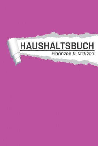 Book Haushaltsbuch: Pink Einnahmen und Ausgaben planen und sparen I DIN A5 I 120 Seiten I Undatiert I 52 Wochen I Fixkosten I Bilanz I Fin Aw Media