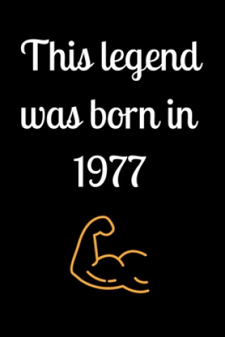 Knjiga This legend was born in 1977 Star Note Books
