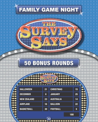 Könyv The Survey Says: 50 Fast Money Bonus Rounds in the Style of Family Feud (250 Survey Questions) Coventry Entertainment Ltd