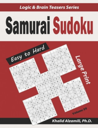 Könyv Large Print Samurai Sudoku Khalid Alzamili