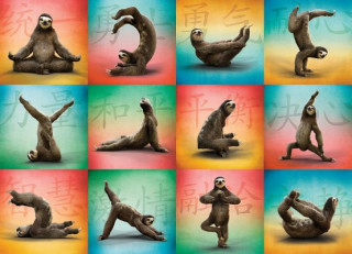 Kniha Sloth Yoga 1000-Piece Puzzle Willow Creek Press