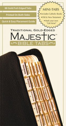 Kniha Majestic Traditional Gold Bible Tabs Mini Ellie Claire