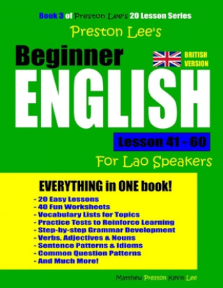 Carte Preston Lee's Beginner English Lesson 41 - 60 For Lao Speakers (British) Matthew Preston