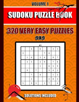 Könyv Sudoku Puzzle Book: 320 Very Easy Puzzles, 9x9, Solutions Included, Volume 1, (8.5 x 11 IN) Sudoku Puzzle Book Publishing