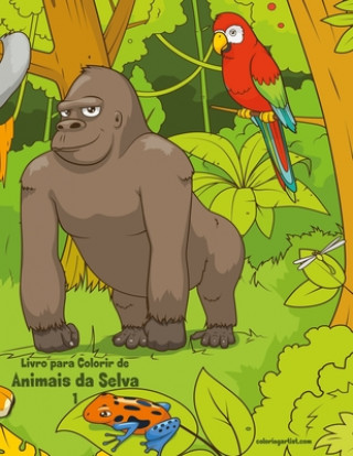 Kniha Livro para Colorir de Animais da Selva 1 Nick Snels