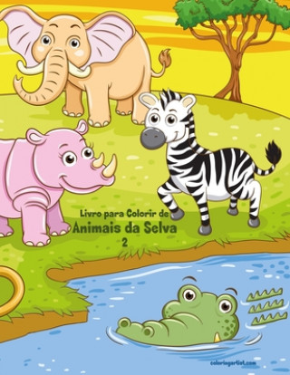 Kniha Livro para Colorir de Animais da Selva 2 Nick Snels