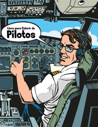 Carte Livro para Colorir de Pilotos Nick Snels