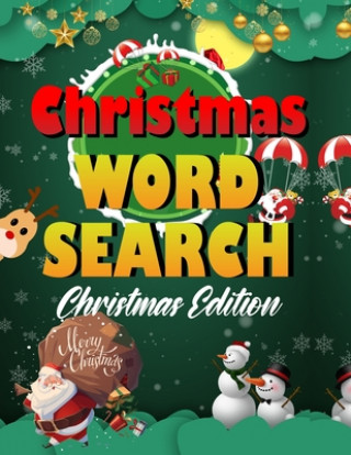 Carte Christmas word search.: Easy Large Print Puzzle Book for Adults, Kids & Everyone for the 25 Days of Christmas. Blue Moon Press House