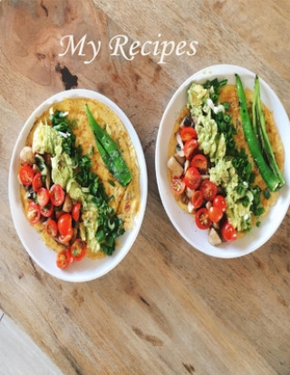 Knjiga My Recipes: Large 8.5 x11 IN, 152 Pages Hicham Recipe