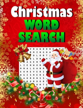 Carte Christmas word search.: Easy Large Print Puzzle Book for Adults, Kids & Everyone for the 25 Days of Christmas. Blue Moon Press House