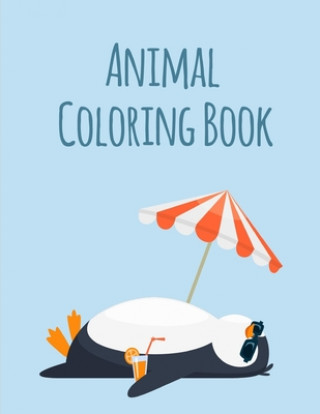 Kniha Animal Coloring Book: coloring book for adults stress relieving designs J. K. Mimo