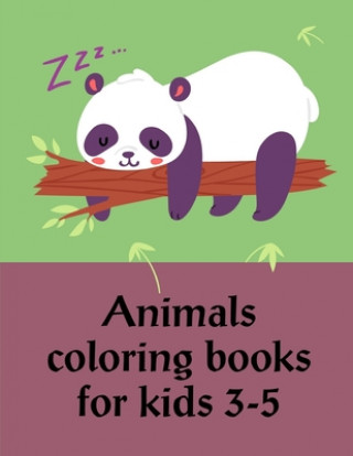 Kniha Animals Coloring Books For Kids 3-5: Christmas Book from Cute Forest Wildlife Animals J. K. Mimo