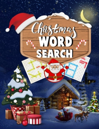 Carte Christmas word search.: Easy Large Print Puzzle Book for Adults, Kids & Everyone for the 25 Days of Christmas. Blue Moon Press House